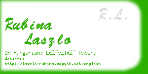 rubina laszlo business card